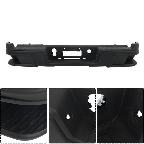 DURAFORCE Rear Step Bumper Black For 2015-2022 Chevy Colorado Canyon W/o Sensor Holes
