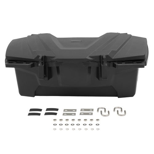 Rear Rack Storage Trunk Box Cargo Box for Yamaha Kawasaki Honda 0.75-1 Inch Tube