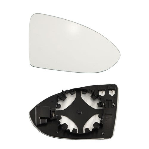 DURAFORCE Right Side Mirror Glass Heated Convex with Plate For VW GOLF MK7 MK7.5 2013-2018