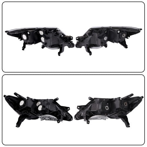 DURAFORCE Headlights Assembly Set For Nissan Pathfinder 2017-2020 Halogen W/LED DRL Pair