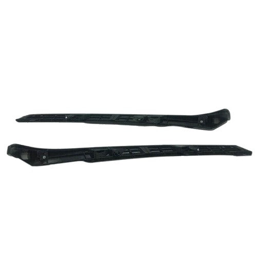 For 2019-2021 Honda Civic 3Pcs Front Upper Grille&Headlight Eyelid Molding Trim