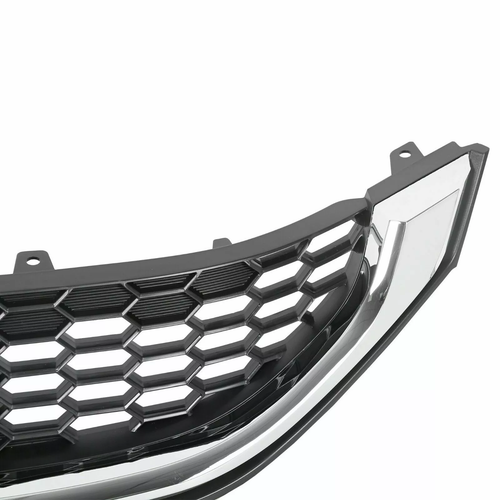 FIT 2013-2015 Honda Civic Sedan Front Bumper Upper Grille Grill W/Chrome Trim