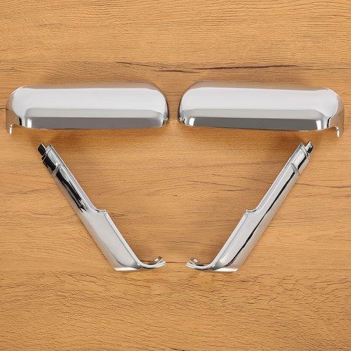 Chrome Top and Side Mirror Cover for 20-24 Chevy Silverado GMC Sierra HD 2500 3500