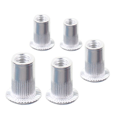 DURAFORCE Metric M3-M8 + SAE 6-32-1/4-20 Aluminum Rivet Nut Rivnut Nutsert Kit 300Pcs