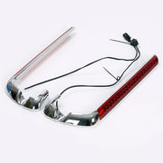 DURAFORCE Saddlebag Latch LED Light Red Cover For Harley Road Street Glide 2014-2023 2024
