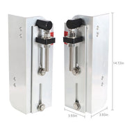 DURAFORCE JPL4000 6" Set Back Jack Plate 4'' Adjustable Aluminum Outboard Boat Jack Plate