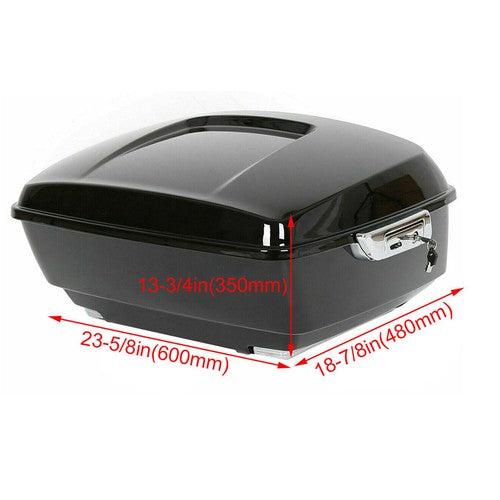DURAFORCE King Luggage Trunk Backrest Mount Rack Trunk For Harley Davidson Touring 2014-24