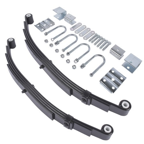 DURAFORCE 3500lb Single Trailer Axle Suspension Kit Leaf Spring U-bolt & Hanger Kit