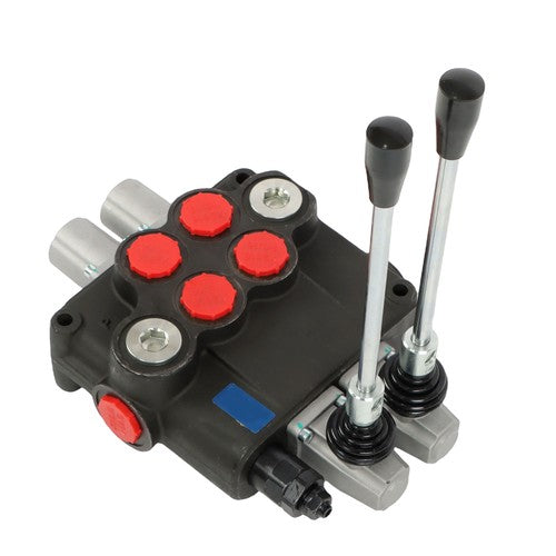DURAFORCE 32 GPM 2 Spool 3600 PSI Hydraulic Directional Control Valve Double Acting SAE 16