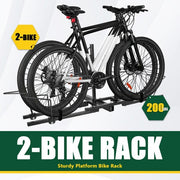 DURAFORCE 2" Hitch Mount Bike Rack Carrier Bicycle Rack Hitch Mount Carrier Platform