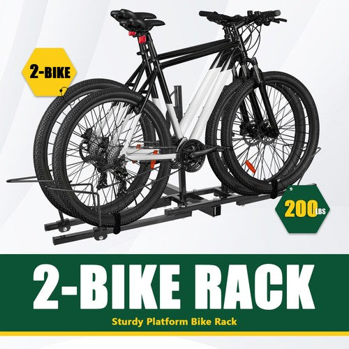 DURAFORCE 2" Hitch Mount Bike Rack Carrier Bicycle Rack Hitch Mount Carrier Platform
