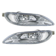DURAFORCE Red Tail Light Right+Pair Fog Lights Chrome Housing For Toyota Camry 2002-2004