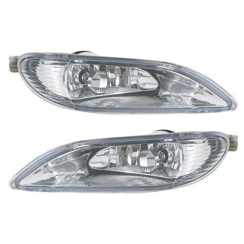 DURAFORCE Red Tail Light Right+Pair Fog Lights Chrome Housing For Toyota Camry 2002-2004