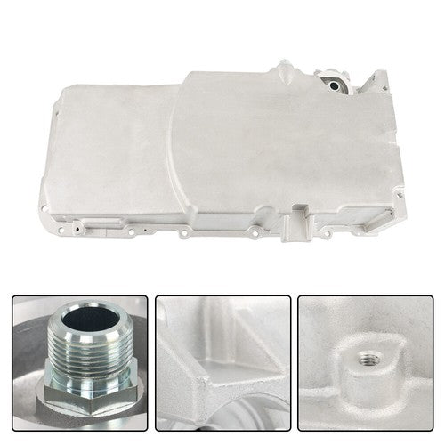 DURAFORCE For Chevy Corvette Base Convertible 2-Door 6.0L 6.2L 2005-2013 Silver Oil Pan