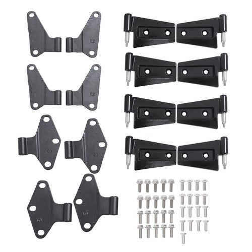 DURAFORCE Suitable For Jeep Wrangler 2007-2018 16PCS Car Replaced Parts Door Black Hinges