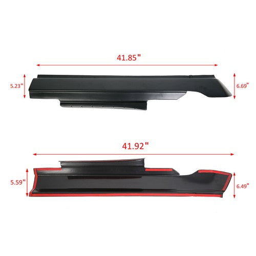 4 Piece Rocker Panel Guard Sill Plate Cover for RAM 1500 2500 3500 Crew Cab 2009 18