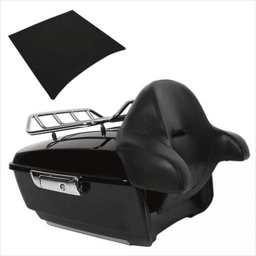 DURAFORCE King Luggage Trunk Backrest Luggage Rack For Harley Street Glide Road King 14-26