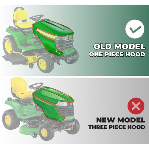 DURAFORCE Front Hood Assembly For John Deere X500 X520 X534 X540 #M152326 Lawn Mower Hood