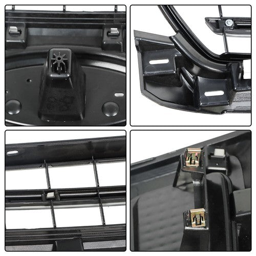 DURAFORCE Plastic Gray Front Upper Hood Grille New For Ford F-150 XLT XL 2018 2019 2020