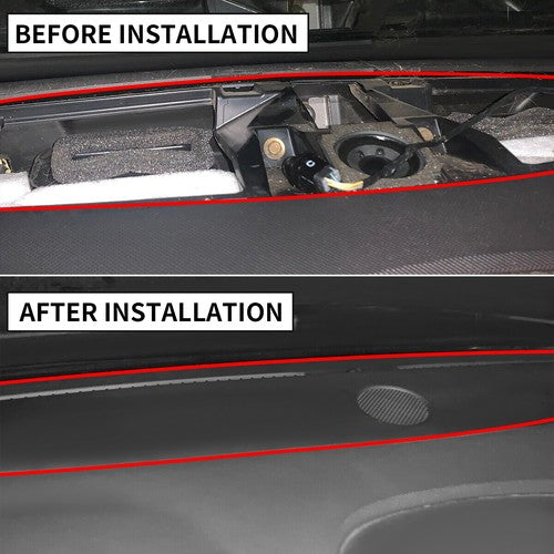 Black Dash Pad Trim Defroster Panel for 2003-2007 Cadillac CTS 2004-2006 SRX