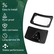 DURAFORCE Curved Laydown License Plate Mount Bracket For Harley Sportster Dyna Softail