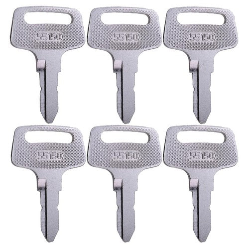 DURAFORCE 6X Ignition Key 37410-55150 for Kubota BX1500 BX1800 BX1830 BX23 BX2200 BX2230