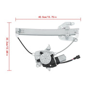 DURAFORCE Power Window Regulator Rear Left w/ Motor 748-978 For Nissan Altima 2002-2006