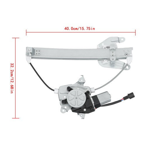 DURAFORCE Power Window Regulator Rear Left w/ Motor 748-978 For Nissan Altima 2002-2006