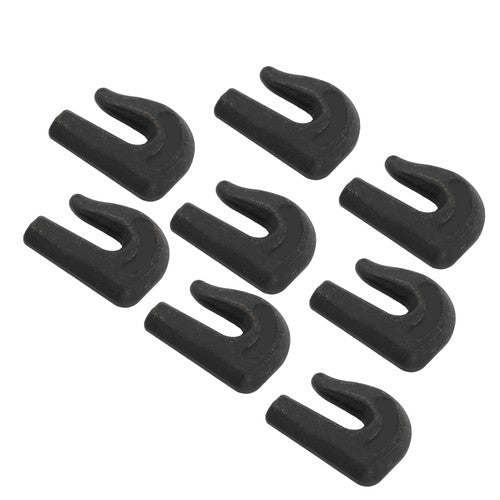 DURAFORCE 8Pcs G70 3/8" Weld On Chain Grab Hook Tow Hook Tractor Bucket Trailer Tie Down