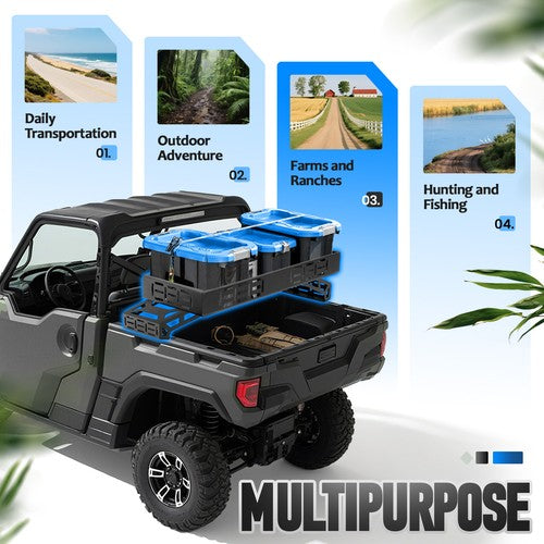 Overbed Cargo Rack Storage for Polaris Kawasaki Honda Pioneer UTV