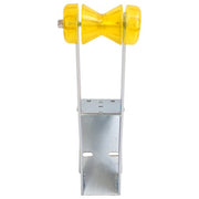 DURAFORCE Universal Boat Trailer Winch Stand Seat Steel With Yellow Roller For Winch Posts