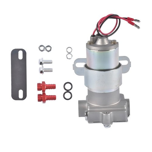 DURAFORCE Universal High Volume Ford Chevy Mopar Electric Fuel Pump 97GPH Chrome F53001C