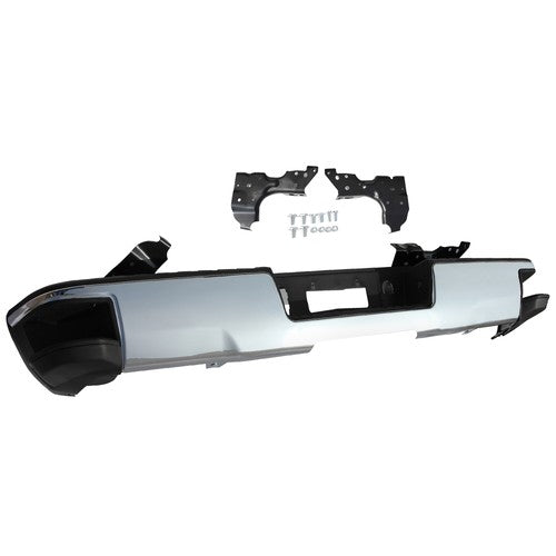 DURAFORCE Steel Rear Bumper For Silverado 1500 GMC Silverado 1500 2014-2018 Chrome