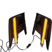 DURAFORCE Fog Light Covers W/LED White DRL Yellow Turn Signal for 19-22 Subaru Ascent