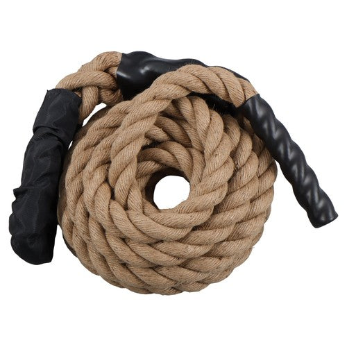 DURAFORCE 1.5 Inch Diameter 25 FT Outdoor Climbing Rope for Fitness and Strength Training