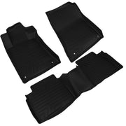 DURAFORCE Floor Liner Full Set Car Mats for 2019-2025 Nissan Altima TPE Rubber All-weather