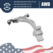 DURAFORCE Front Left Side Lower Control Arm for Infiniti Q70 Q70L M37 M56 3.7L V6 5.6L V8