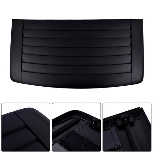 DURAFORCE For 2006-2010 H3 Hummer 4-Door 3.7L 5.3L Hood Louver Air Vent Grille Panel Black