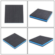 DURAFORCE 8 Pack 6"x6"x7/8" Anti Vibration Pads with Ribbed Rubber & EVA Core