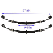 DURAFORCE Heavy Duty Rear Leaf Springs For EZGO TXT 1996-2013 Golf Cart (Set of 2)