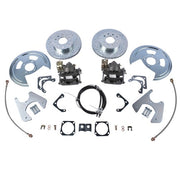 DURAFORCE Fits 1970-1981 GM F-Body Rear Disc Conversion Cross Drilled and Slotted Rotors