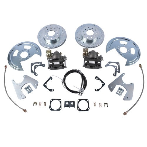 DURAFORCE Fits 1970-1981 GM F-Body Rear Disc Conversion Cross Drilled and Slotted Rotors