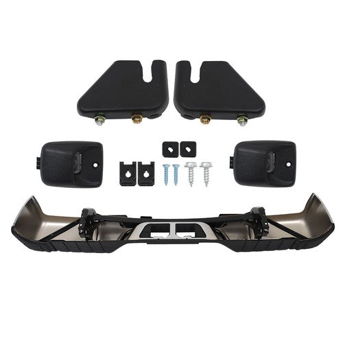 DURAFORCE Fit For Toyota Tundra 2007-2013 Chrome Complete Steel Rear Bumper W/ Hardware