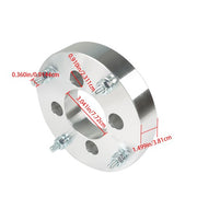 DURAFORCE 4x156 Wheel Spacers 1.5" 90mm 3/8"-24 2000-2006 For Honda Rancher 350 Silver X4