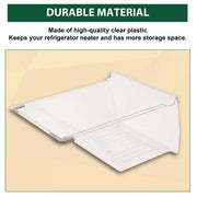 DURAFORCE Fridge Refrigerator Clear Crisper Drawer Pan Replacement For 240337103 PS429854