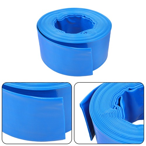 DURAFORCE 3 x 50FT PVC Irrigation Hose With Two Hose Collets Blue New