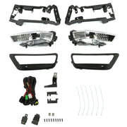 DURAFORCE Fog Lights For Honda Accord Sedan 2013-2015 4Dr Clear Bumper Lamp+Bulbs w/Switch