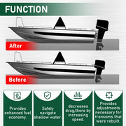DURAFORCE Adjustable 4'' Set Back Aluminum Jack Plate Tool Outboard Boat Motor For JPL4400