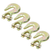 DURAFORCE 4Pcs 1/2" Clevis Grab Hook G70 Forged Steel Chain Hook Fracture Strength 48000lb
