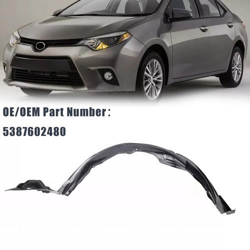 DURAFORCE Front LH Driver Side Fender Liner Splash Shield for 2014-16 Toyota Corolla